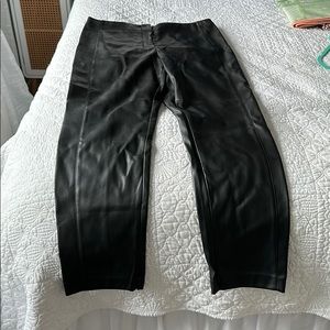 Imitation leather pants